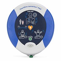 HeartSine samaritan PAD 450P automated external defibrillator, front view