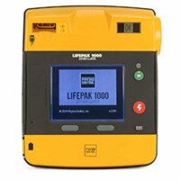 Physio-Control LIFEPAK 1000 defibrillator with graphical display, front view