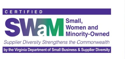 Virginia SWAM certified small, women and minority-owned business, certificate 826884