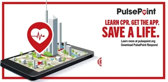 PulsePoint Respond, learn CPR, get the app, save a life